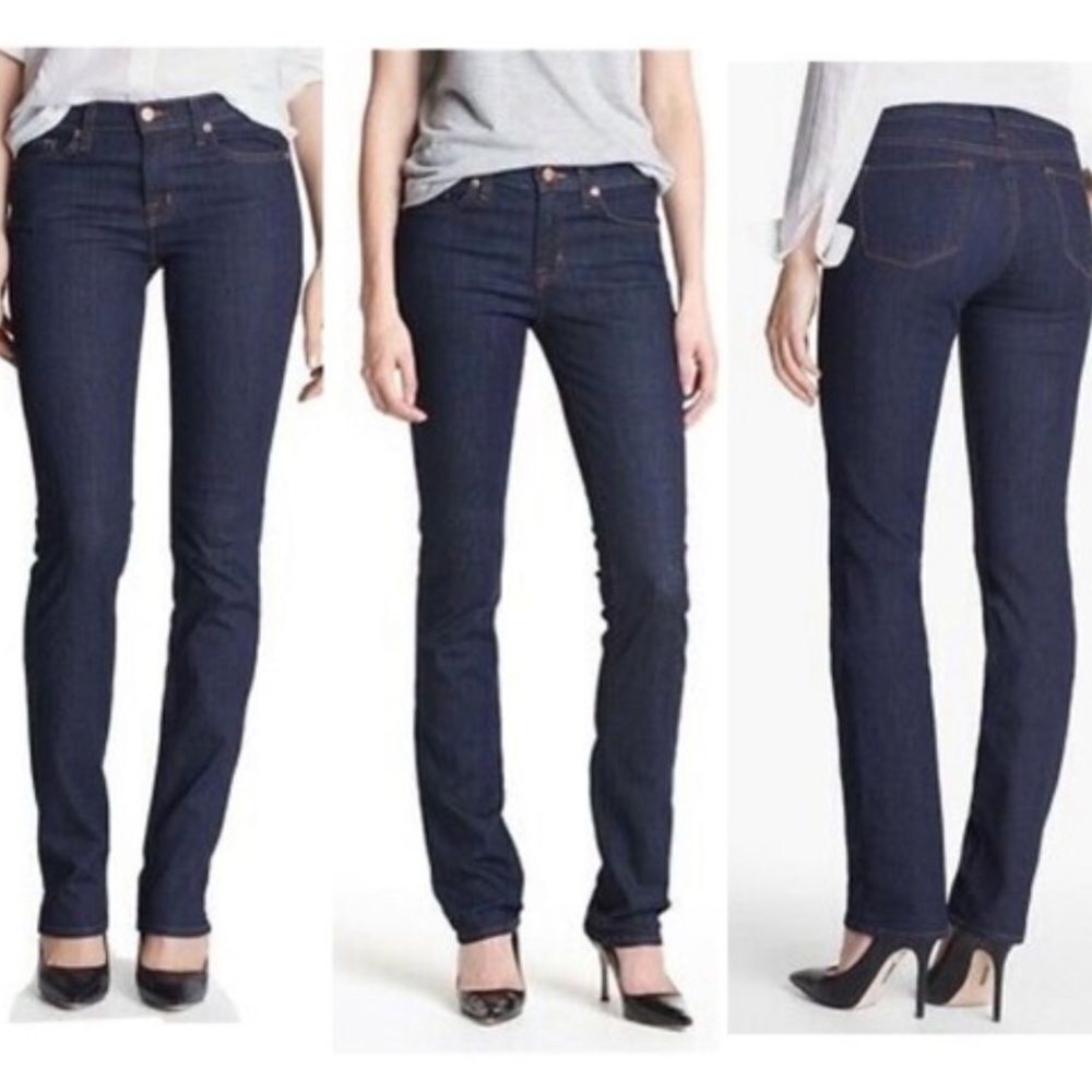 NWT women’s J BRAND dark vintage cigarette slim skinny mid rise jeans size 27